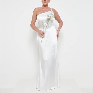 Amelia Maxi Bridesmaid Dress in Ivory